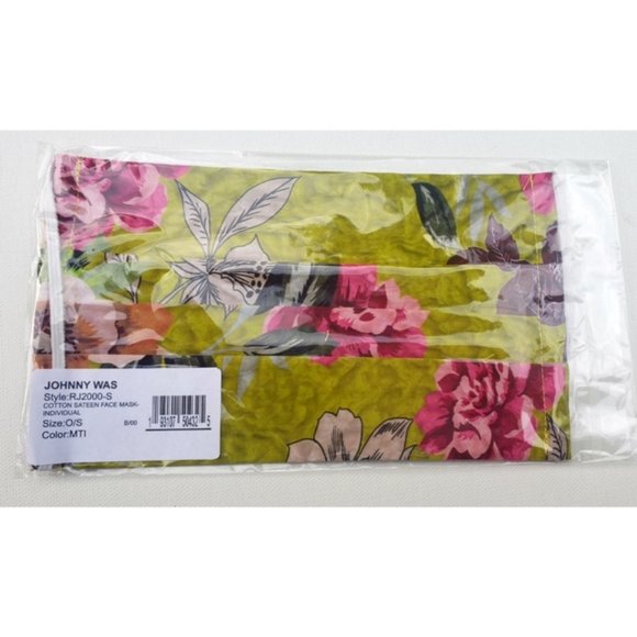 Johnny Was Accessories - JOHNNY WAS Face Mask Floral Boho Hippie